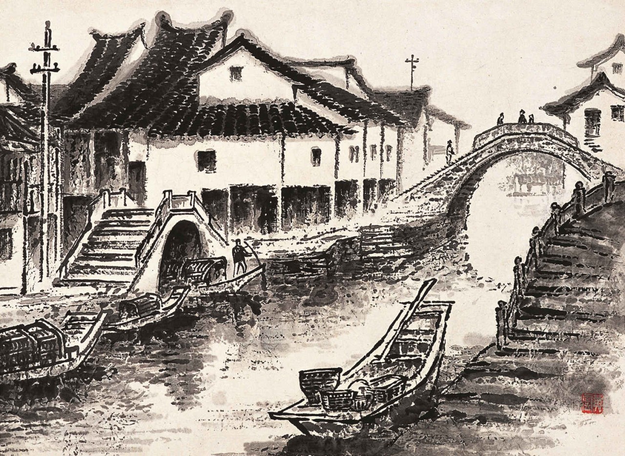 尺    寸: 35*46 cm  材    质: 纸本 题    材: 山水 技    法: 水墨