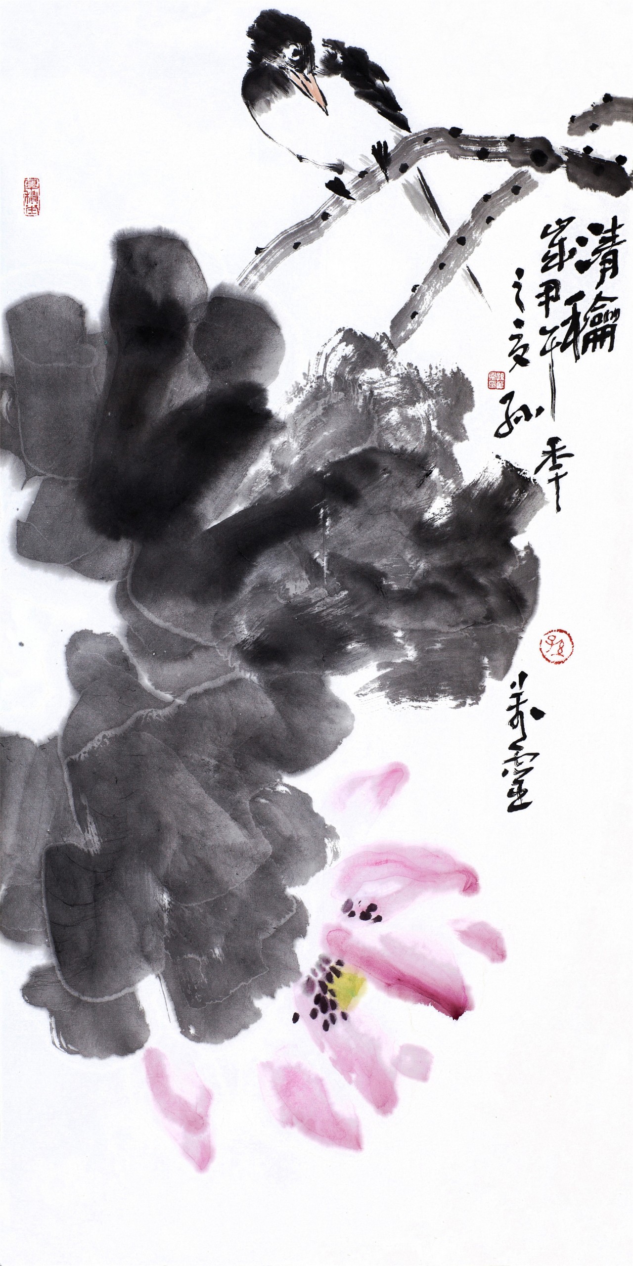 【清和-孙万灵花鸟国画-纸本(2014年作)】孙万灵四尺
