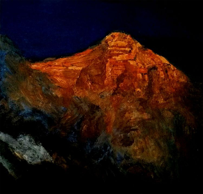 油画 《圣山》