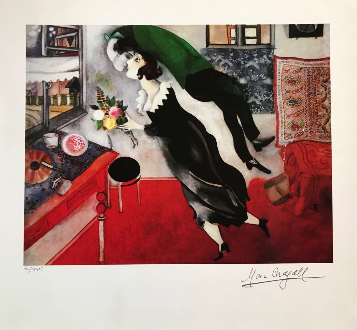 lot0006 马克·夏加尔 《生日》 marc chagall 《birthday》