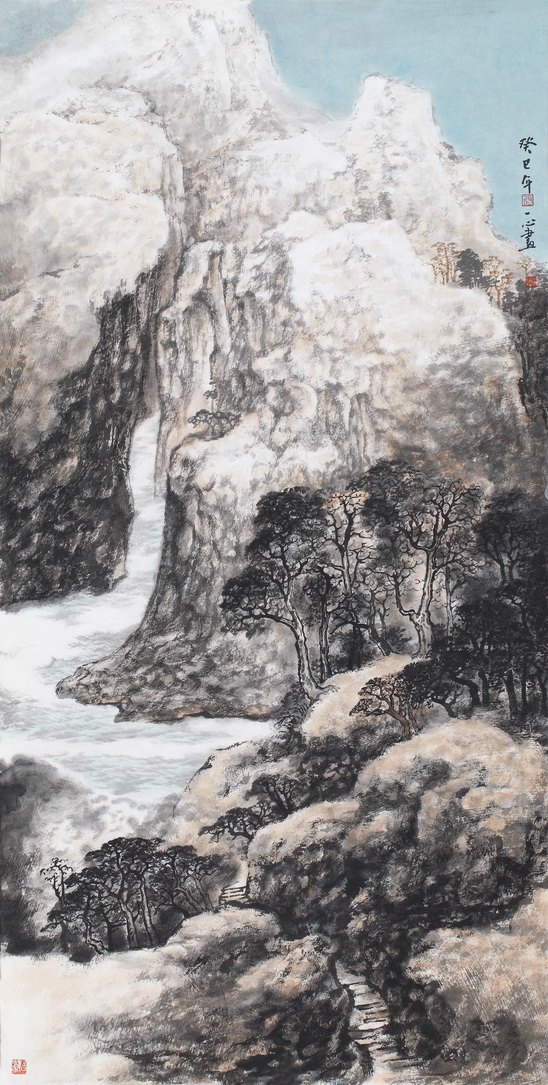 张一心 映日秋山