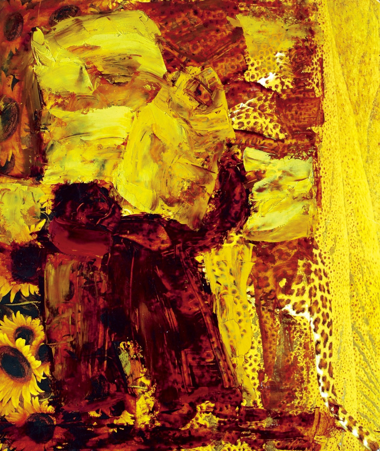 【藏北人家草稿之七-胡仁樵其他油画-纸板(2000年作)】胡仁樵创作草稿