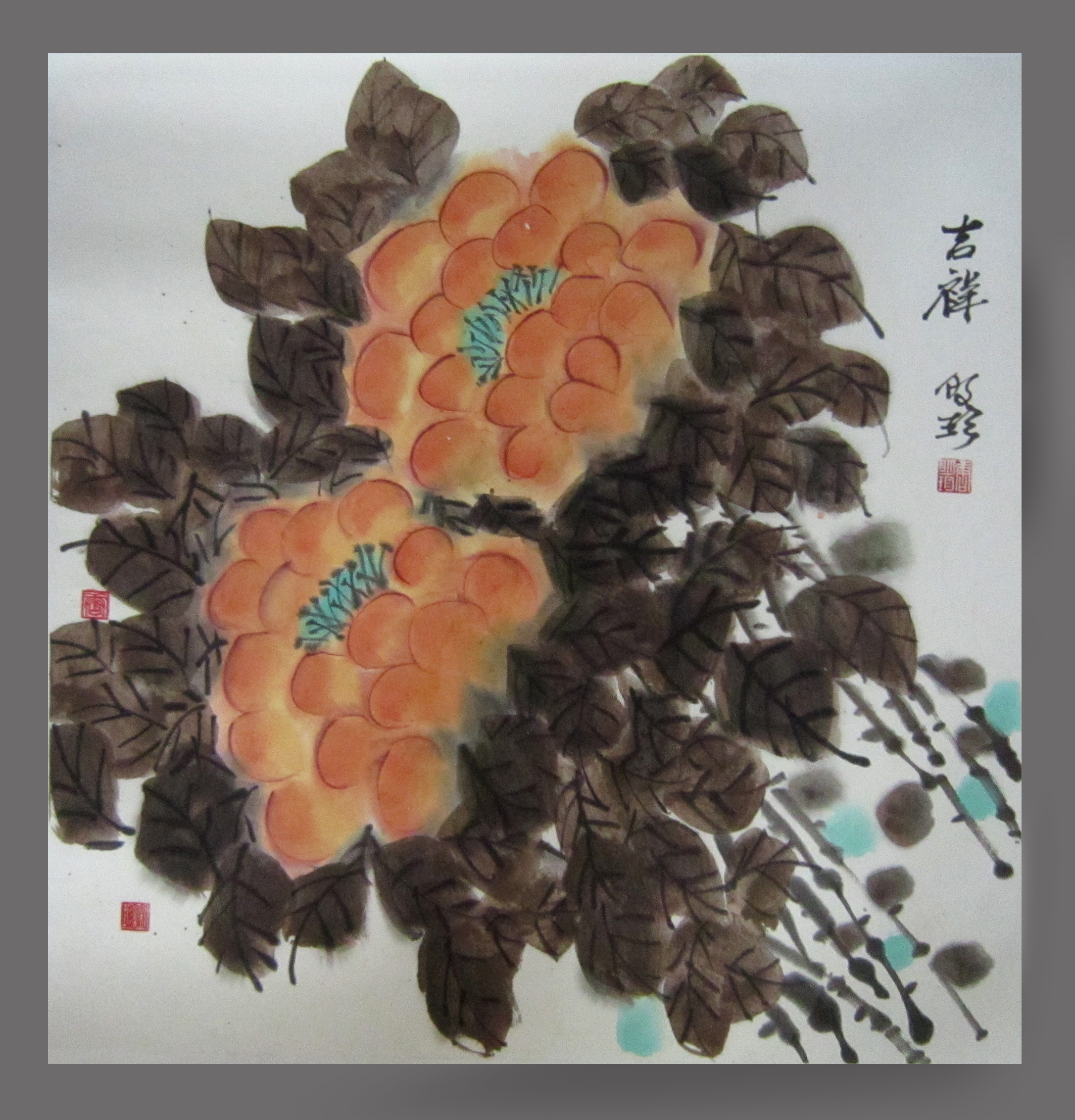 唐明珍 006中国画 《吉祥》 68x68cm