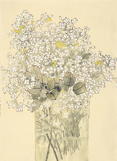 【丁香-王纤花鸟国画-纸本(2015年作)】王纤作品_个人作品推介,展示