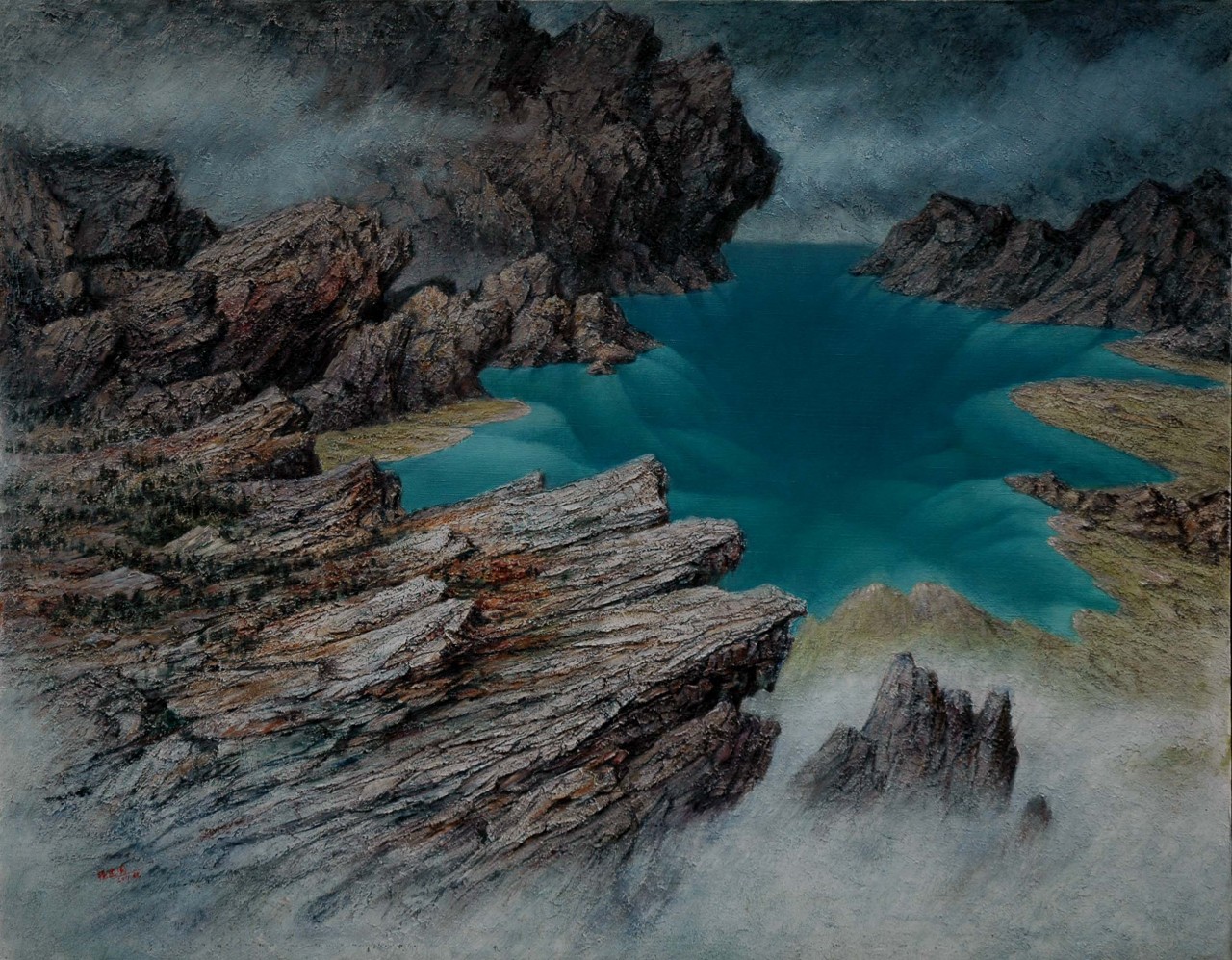 【30-杨建国风景油画-布面(2000年作)】杨建国作品_个人作品推介,展示