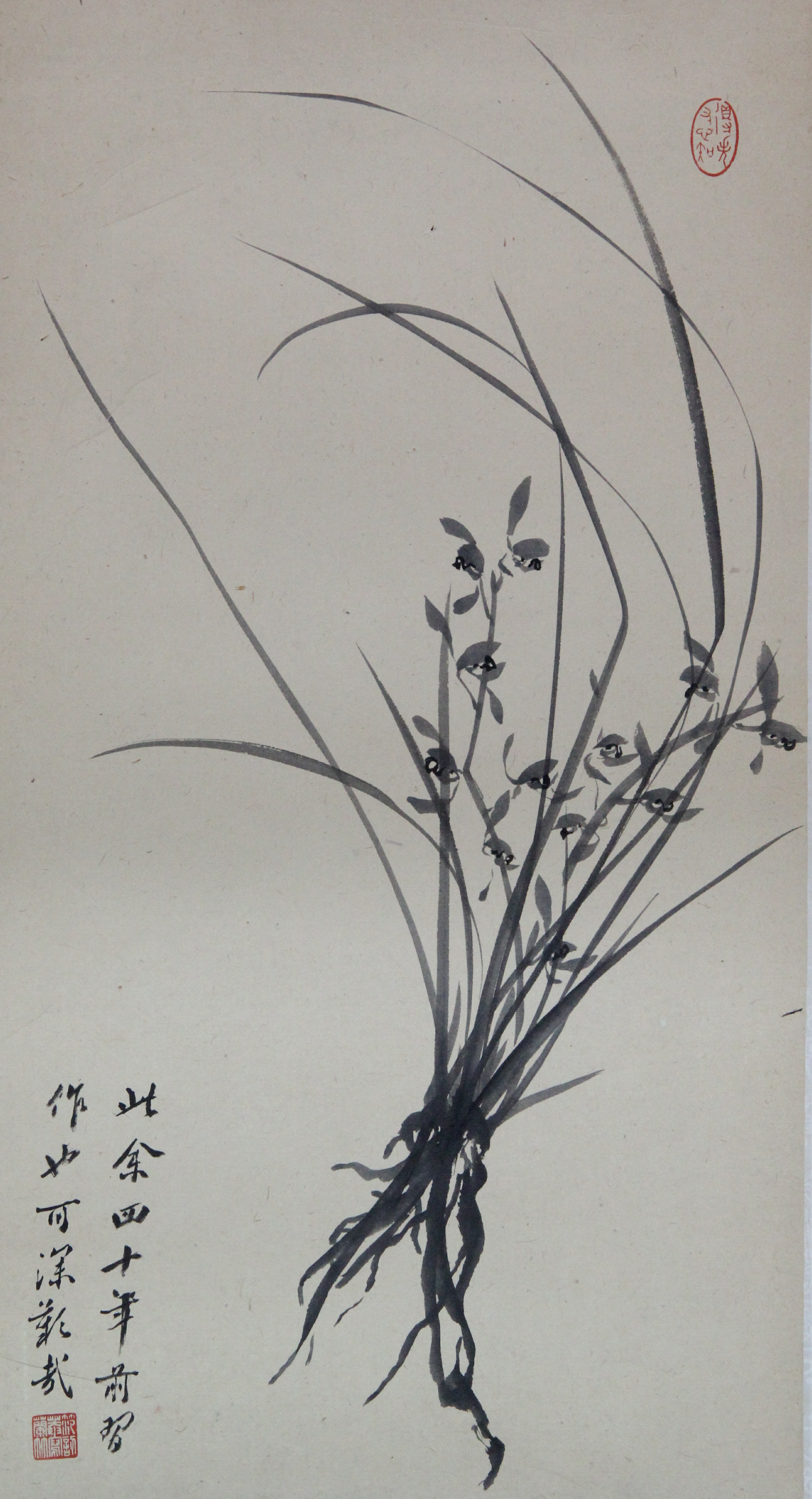 范韧庵 兰花图