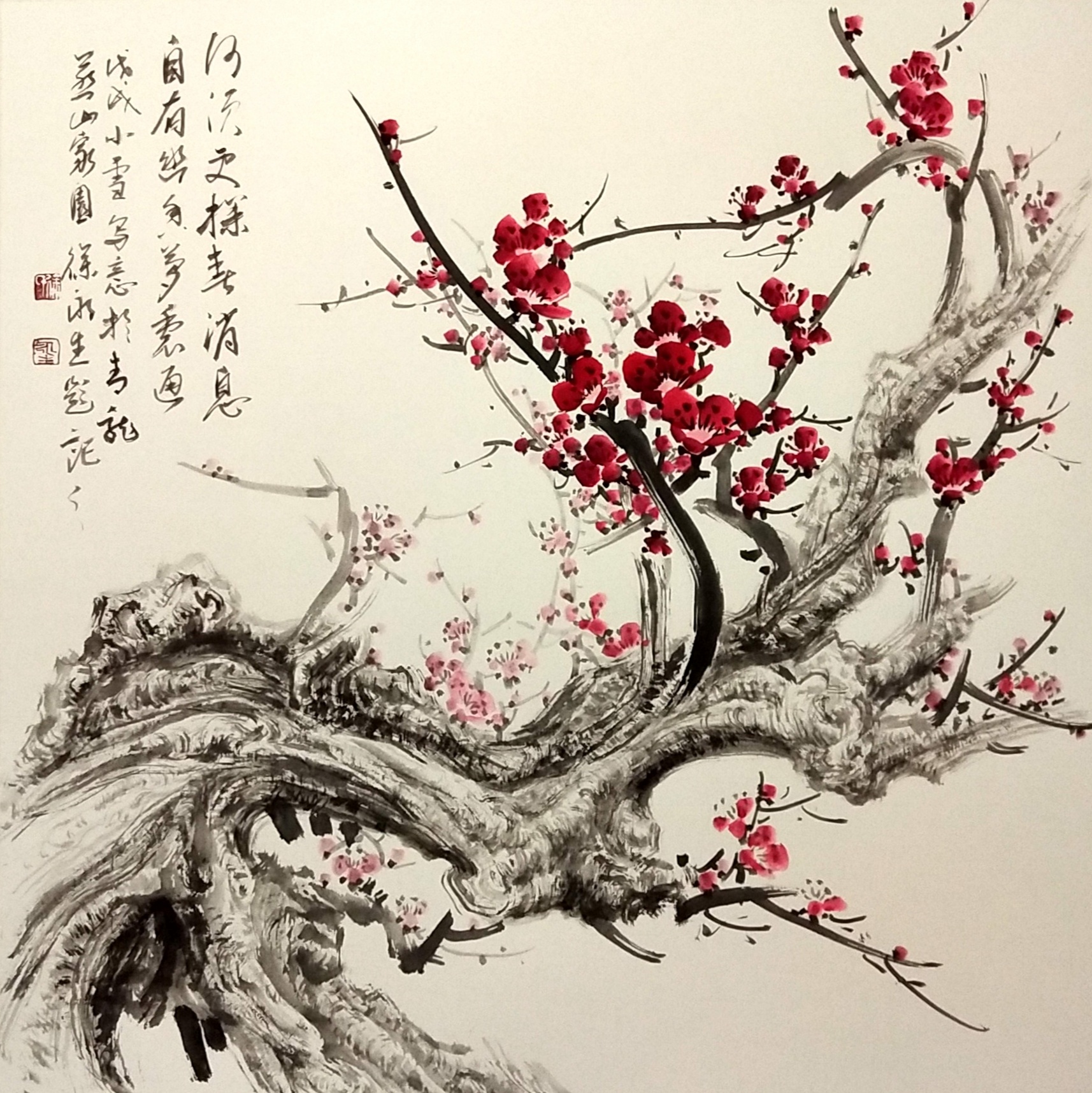 徐永生 何须更探春消息 自有幽香梦里通(临习李英保老师作品)