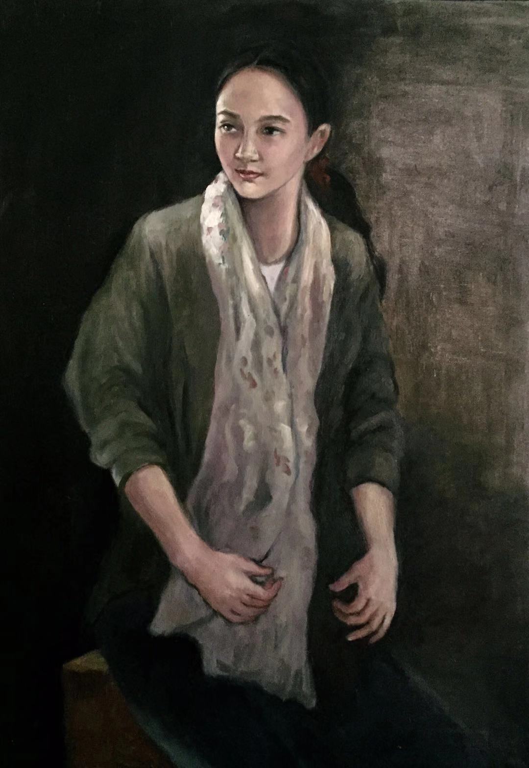 【微信图片_20181222133152-关丽霞人物油画-布面(2018年作)】关丽霞