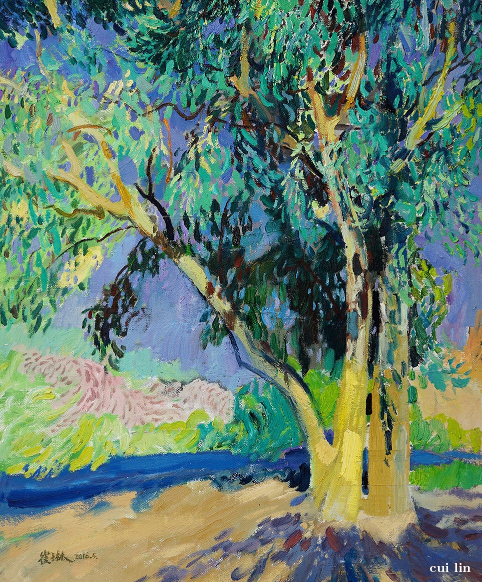 【橄榄树-崔琳风景油画-布面(2016年作)】崔琳作品_个人作品推介,展示
