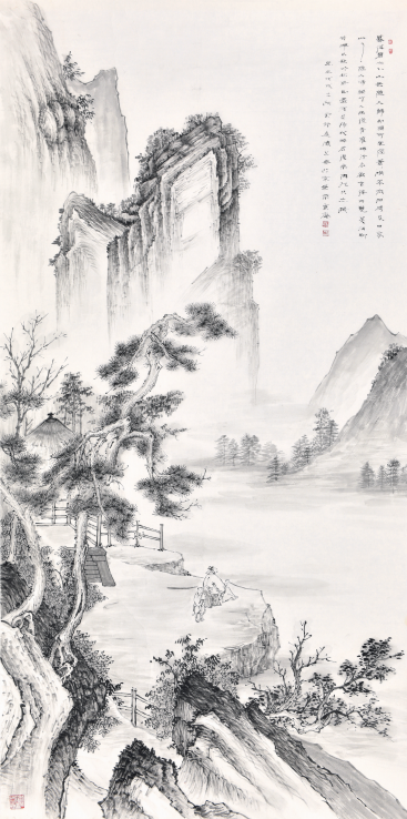 【暮从碧山下-王云舒山水国画-纸本(2018年