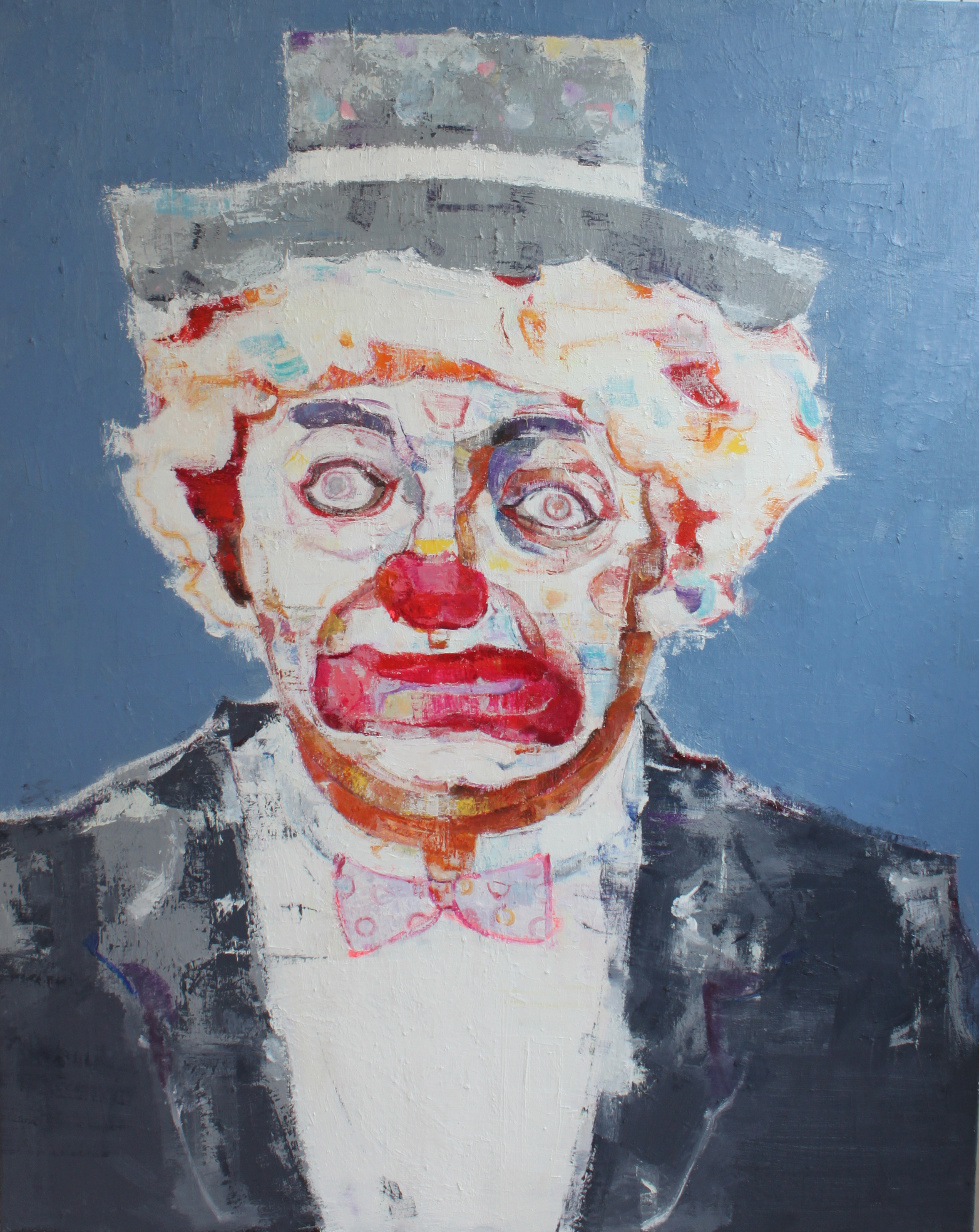 褚先宇 《小丑先生》 100×80cm 布面油画 2019年