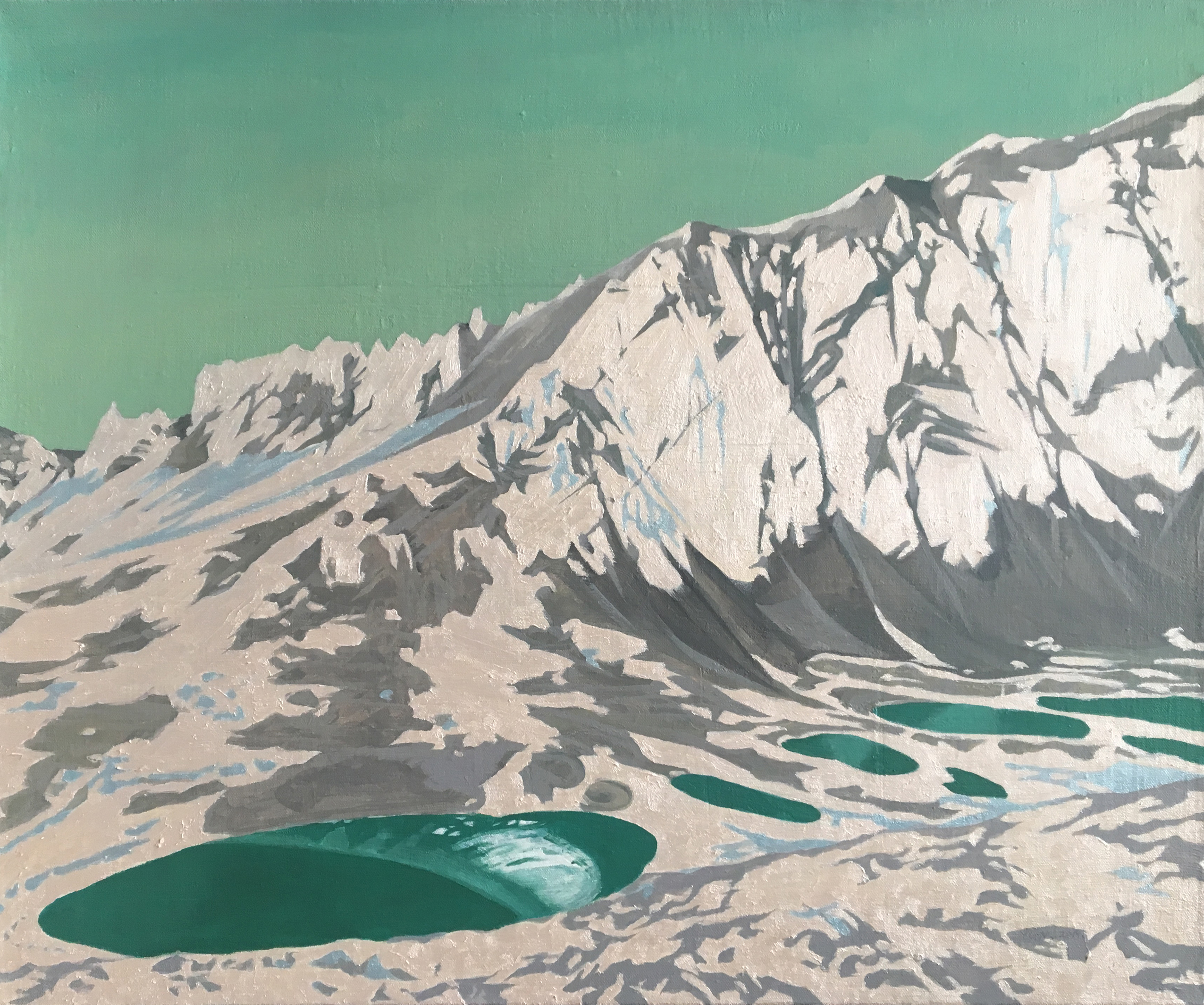 24--冈仁波齐》-杨光迈风景油画-布面(2019年作)】杨光迈雪山系列作品