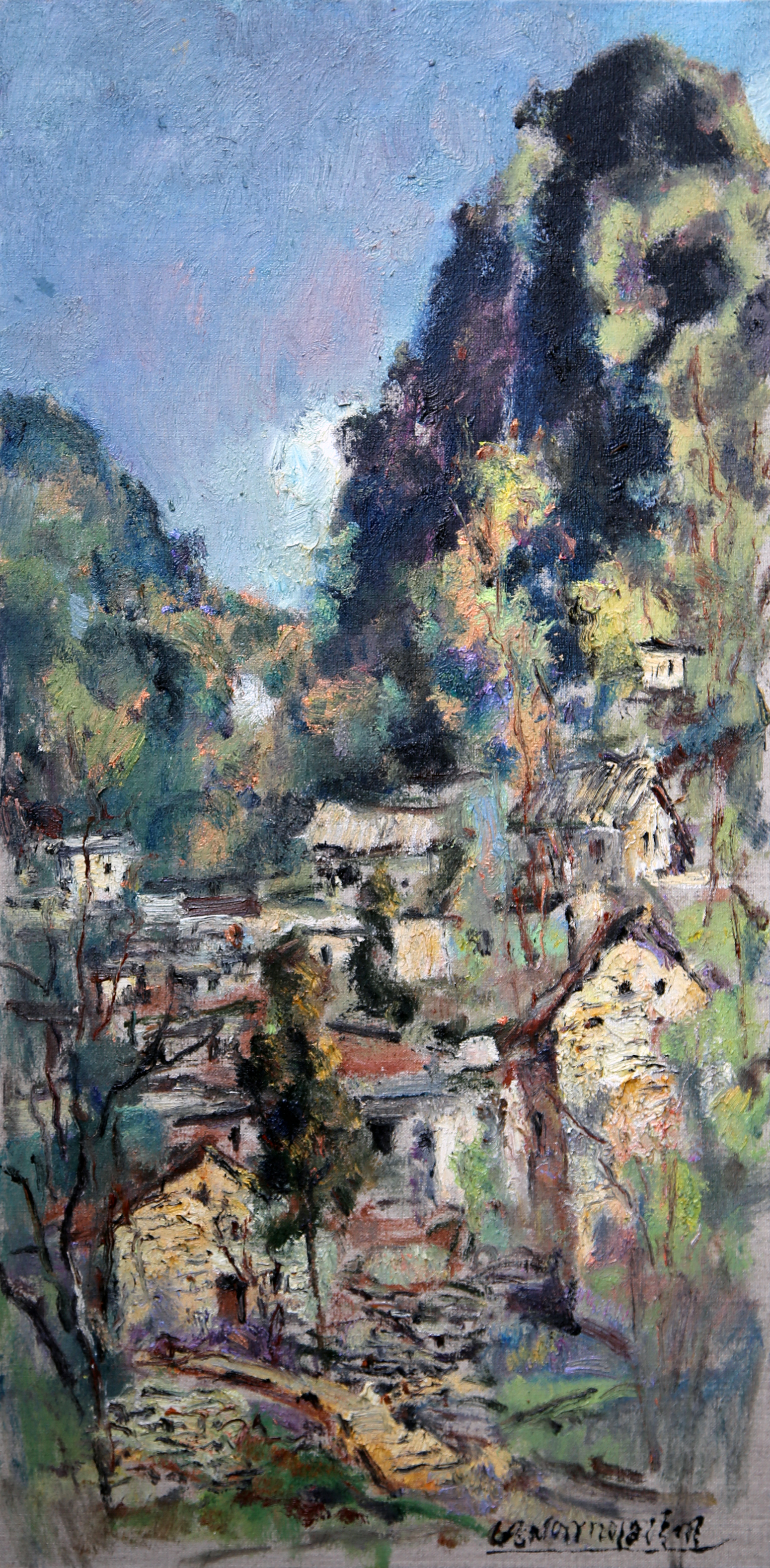 耿翊 《清明》30x60cm 2018