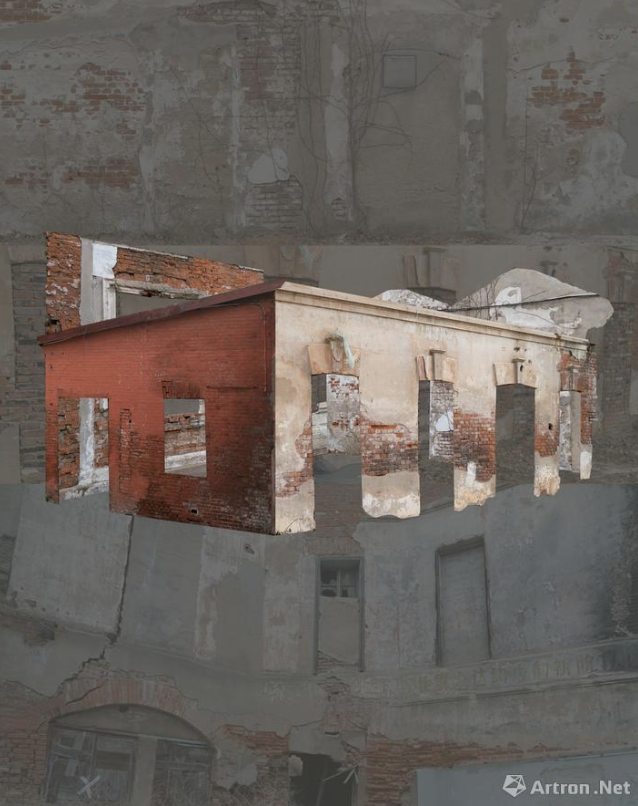 《重构弥留的建筑f》100x79cm 2019年 三明治装裱收藏级微喷摄影