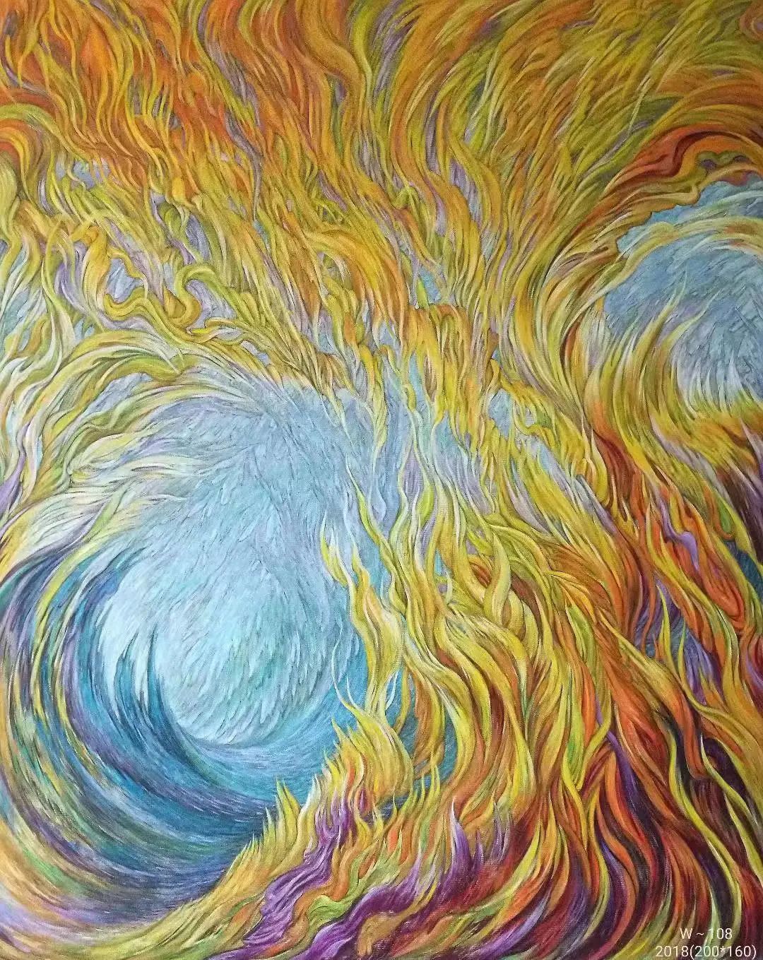 中国最大3d激光球幕美罗元宇宙展示王冰数字艺术作品凤凰涅盘