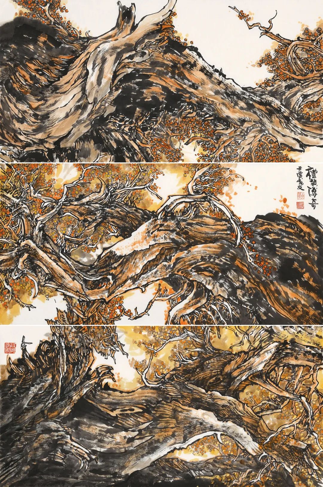 生命的光辉--荣宝斋画院周尊圣工作室胡杨作品专题展-市场观察-雅昌