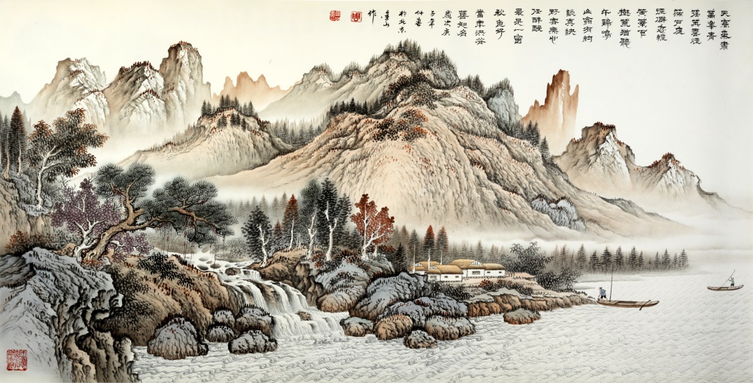 一笔画千年 一纸传千年从周金山作品看中国古典山水画之美