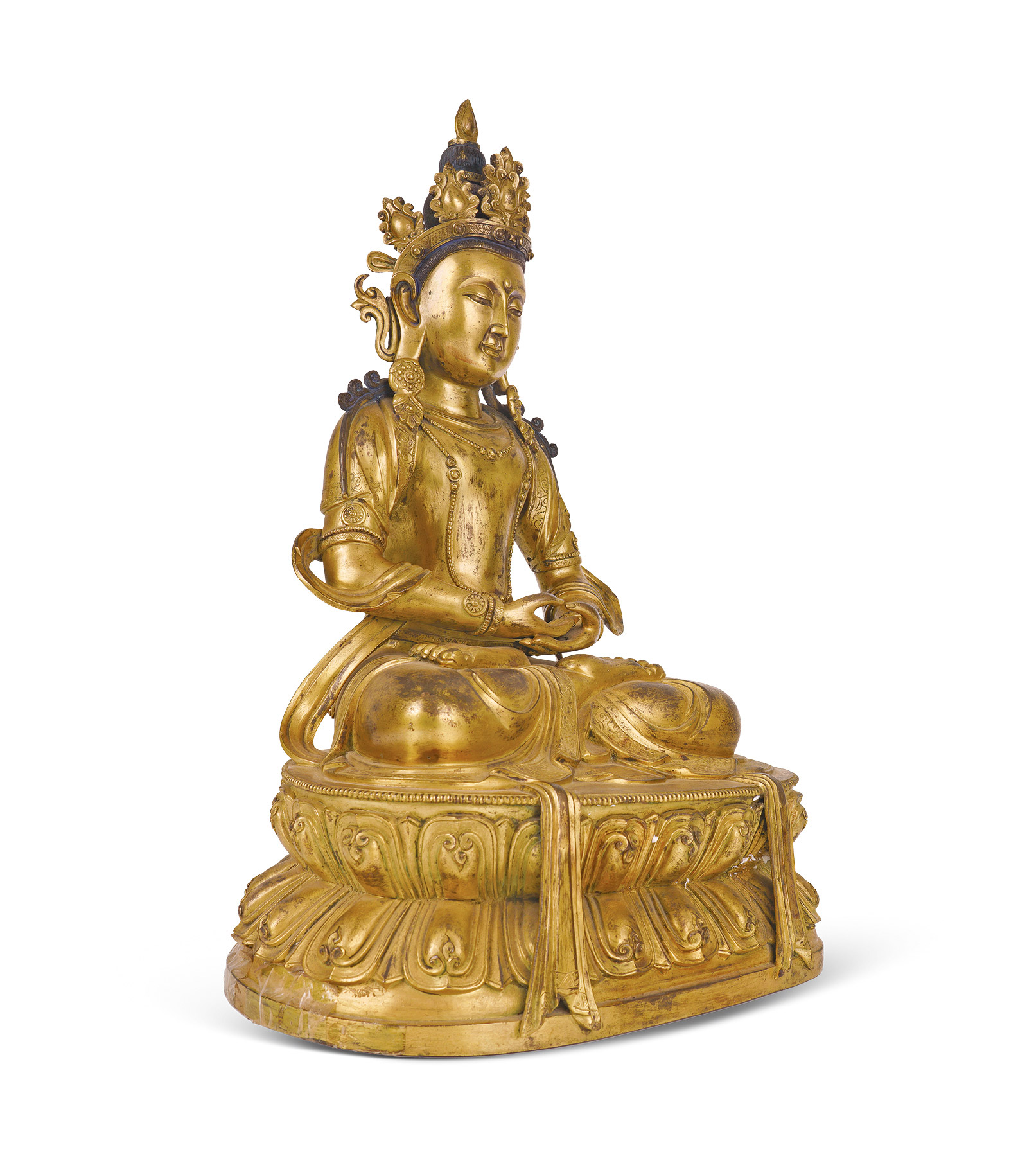 928清68铜鎏金无量寿佛高:51cm无量寿佛,乃法身阿弥陀佛之另一种