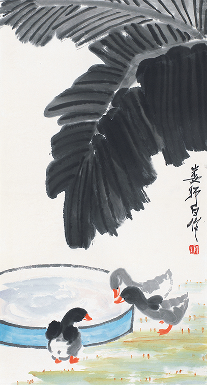 鸭戏图