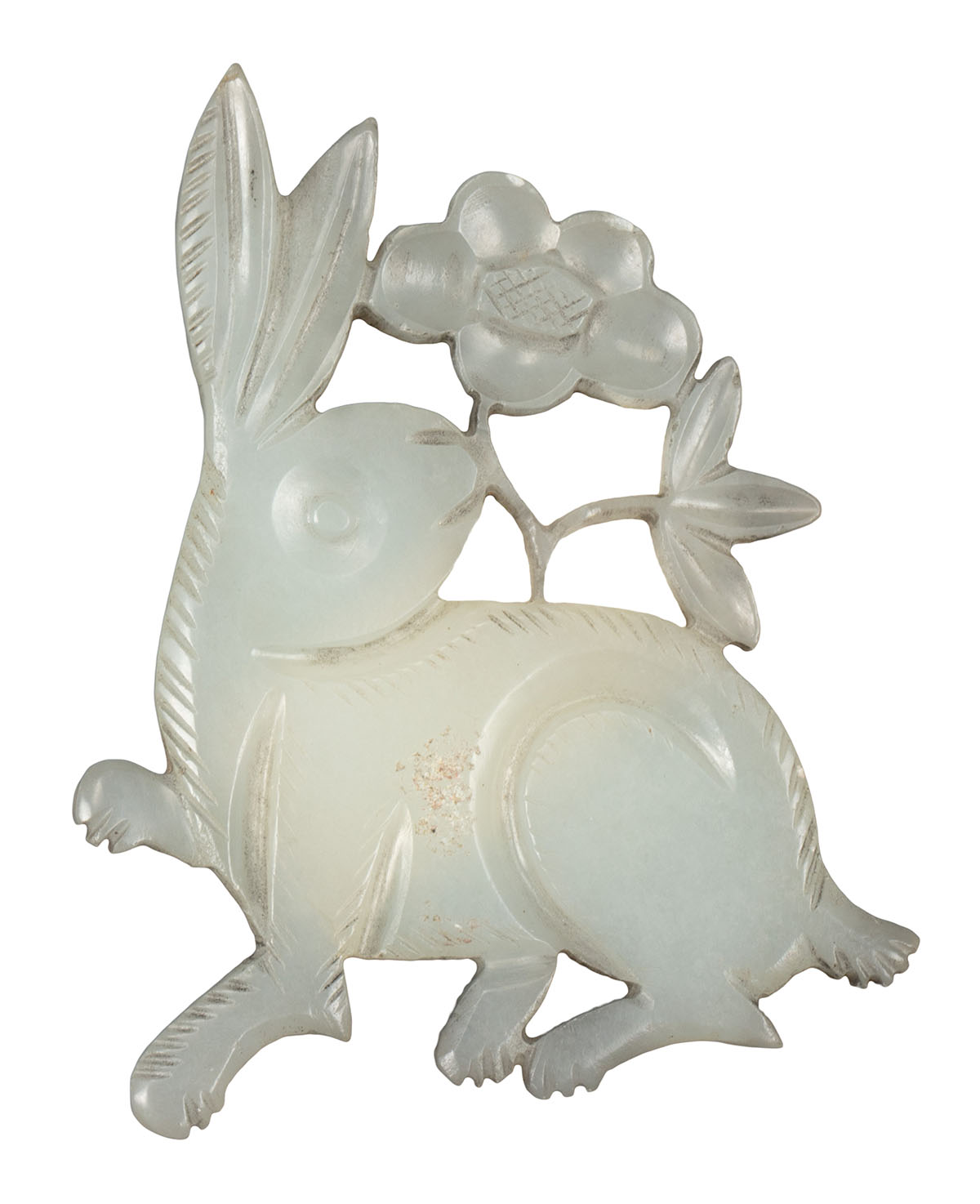 青玉兔形佩明中国国家博物馆供图兔形玉雕是明代玉器的常见题材.