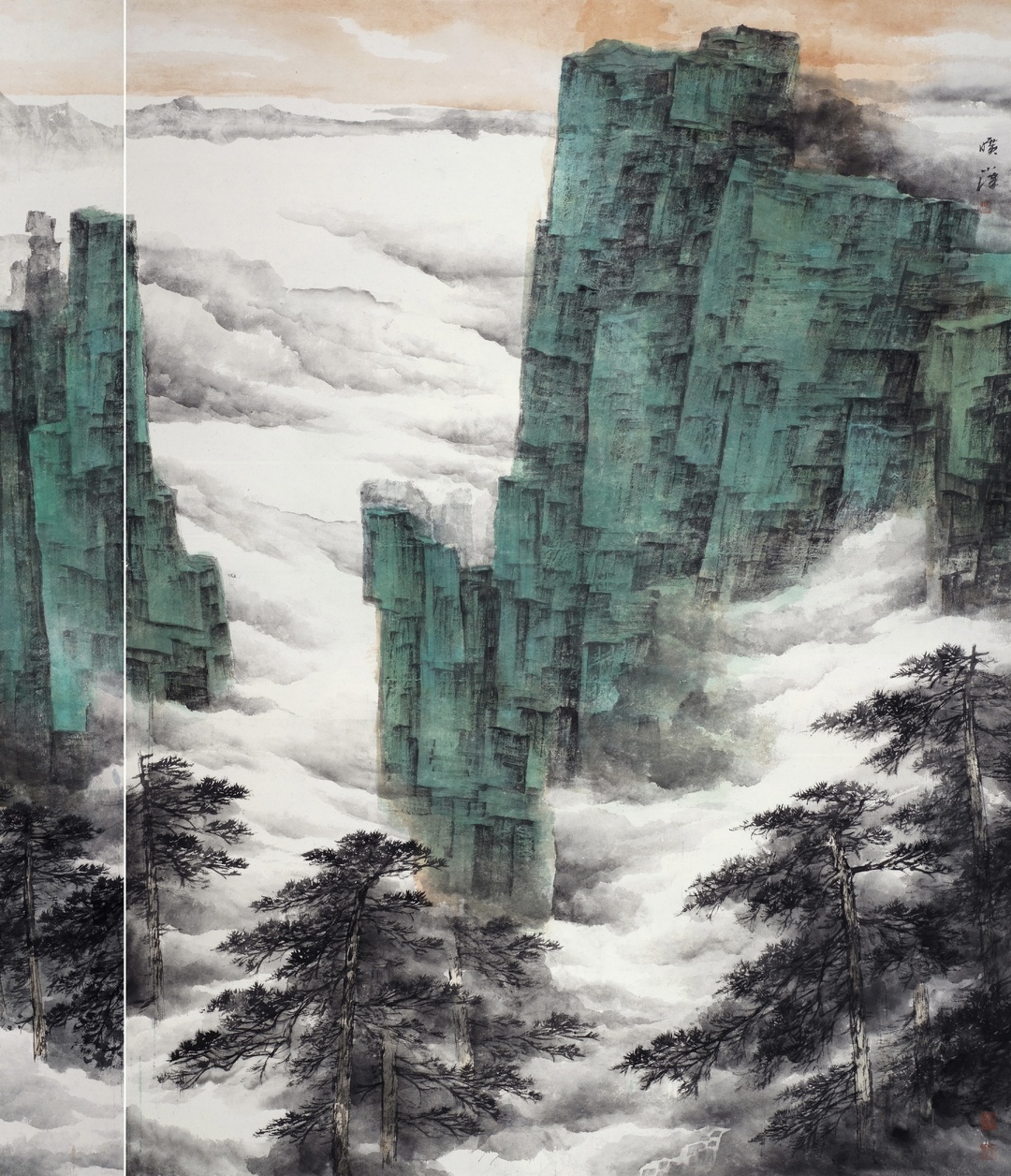 旷小津对当代山水画的贡献读旷小津山水画有感