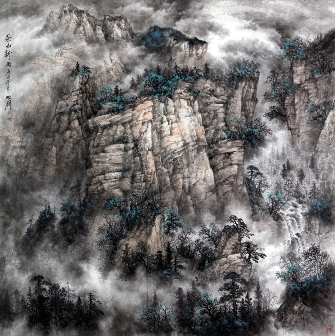 "北国山河山水画作品展"将于2023年4月15日下午2:30在北京宋庄当代