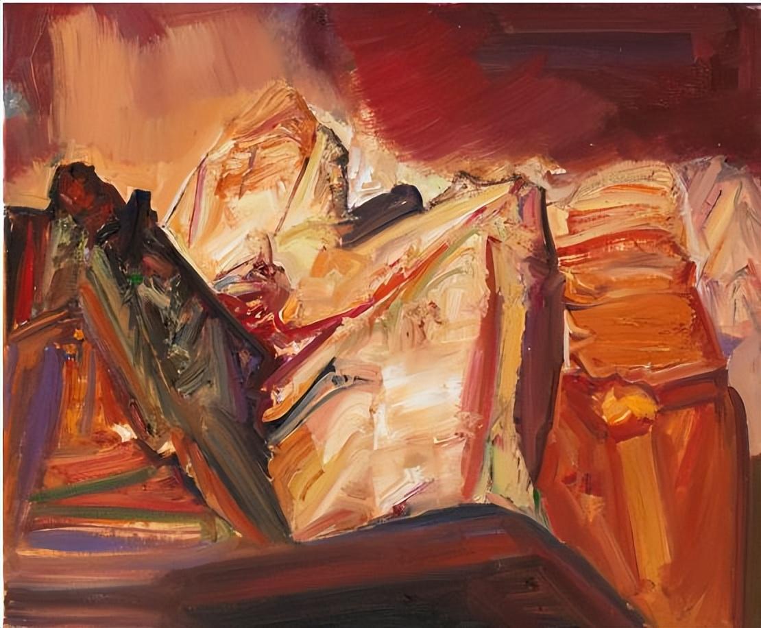 布面油画 50x60 公分 2019 年推荐关键字:书画艺术创新人物骆根兴注