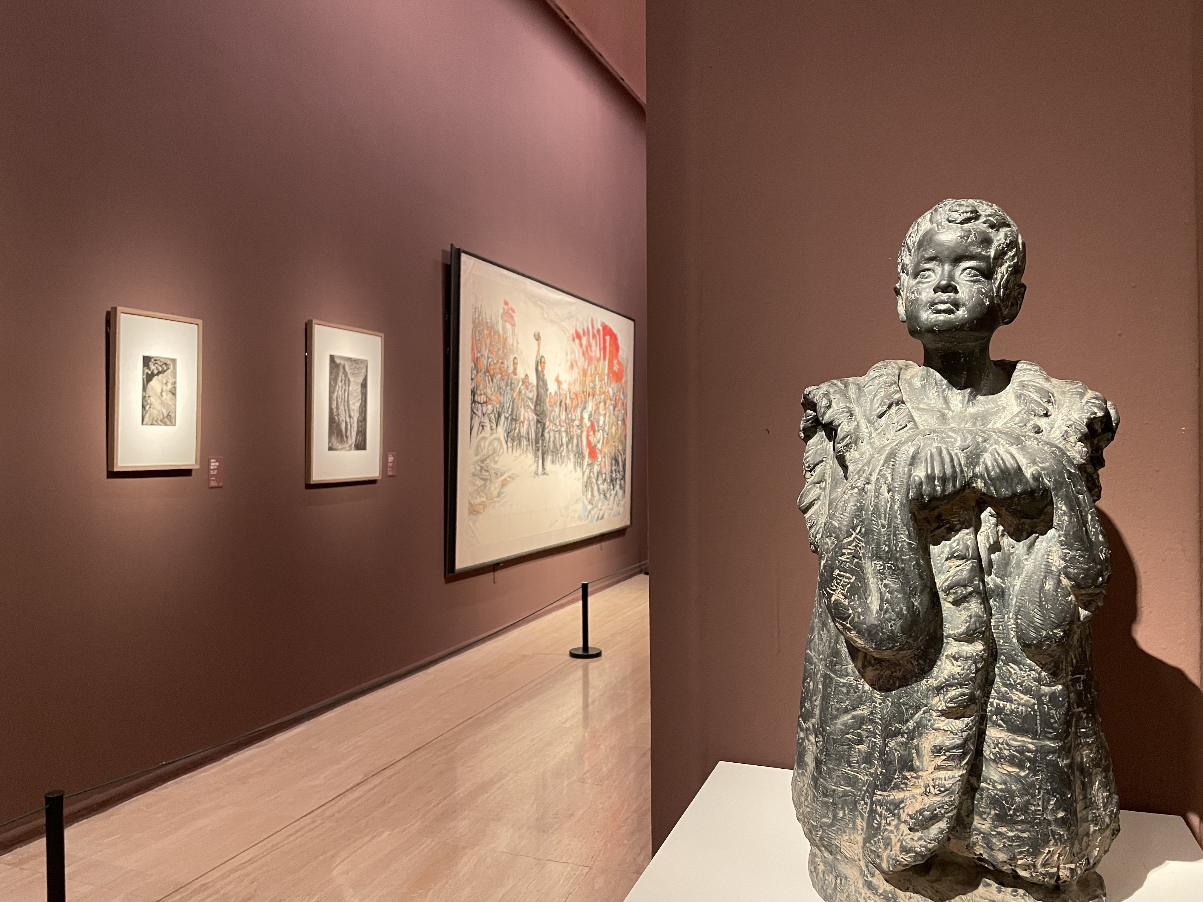 现场图集美在新时代中国美术馆建馆60周年系列展览近600件作品集中