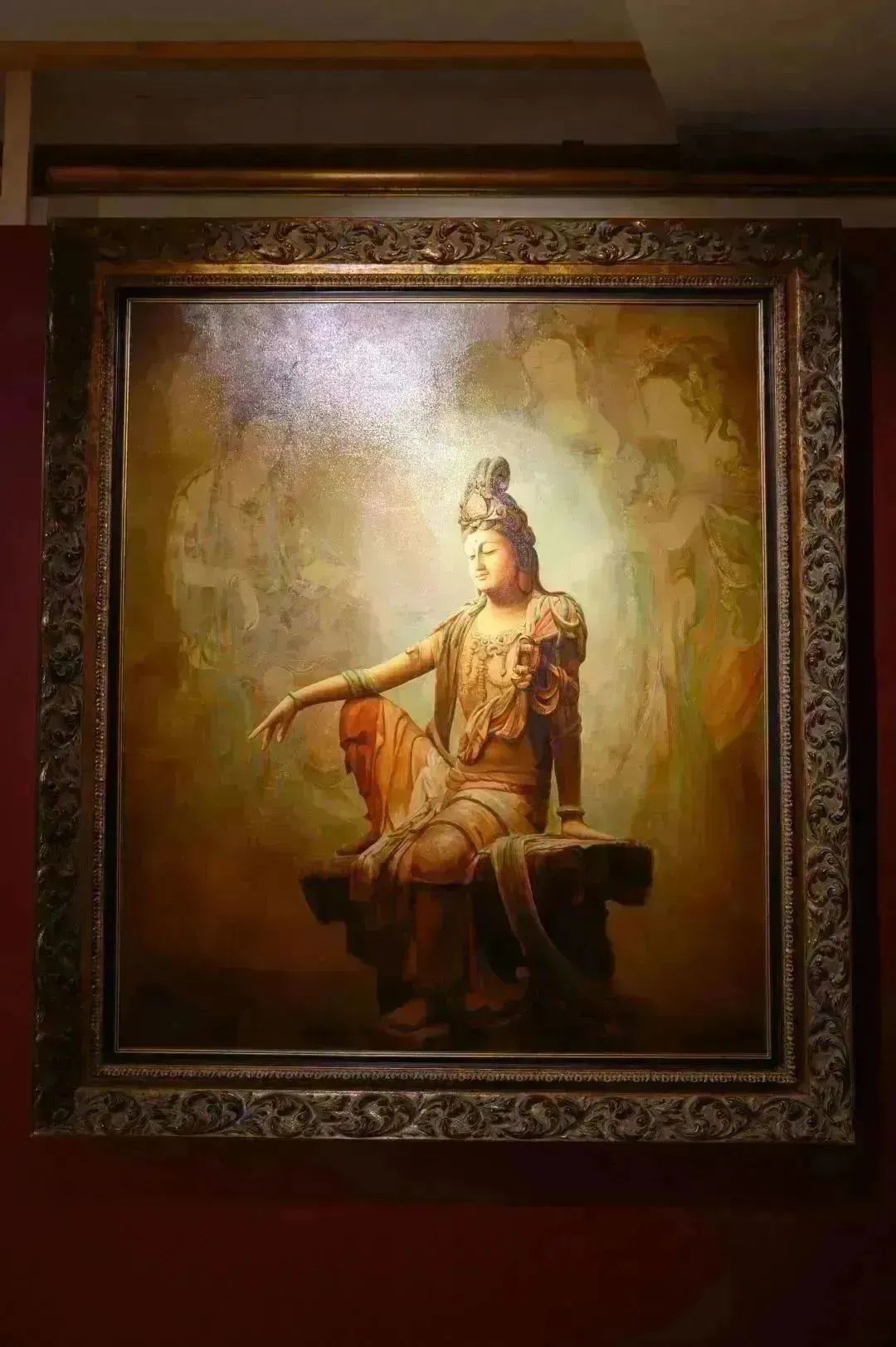 曼陀罗华赖东民油画佛造像暨梵典宫珍藏贝叶经艺术展正式开幕