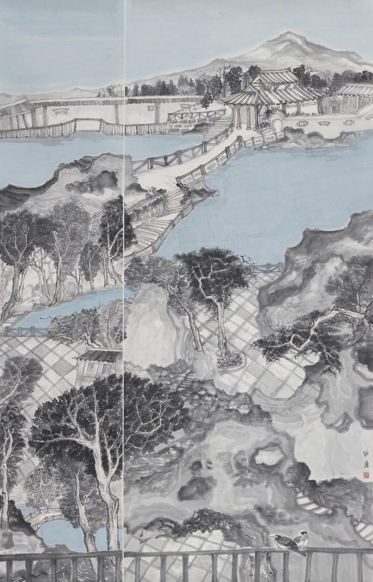 邀您观展春晖厦门大学美术系山水画研究生三人作品汇报展将于2023519
