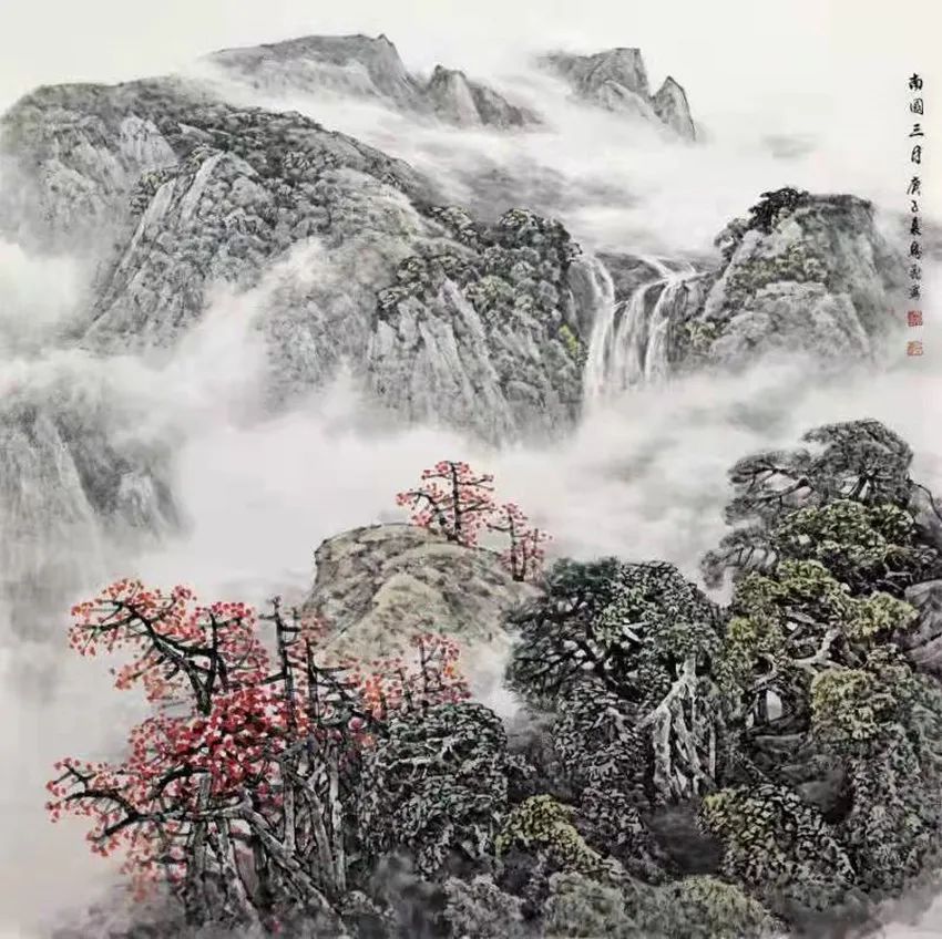 马飞以独到艺术精神酣畅雄浑笔墨彰显出海南山水独特气象