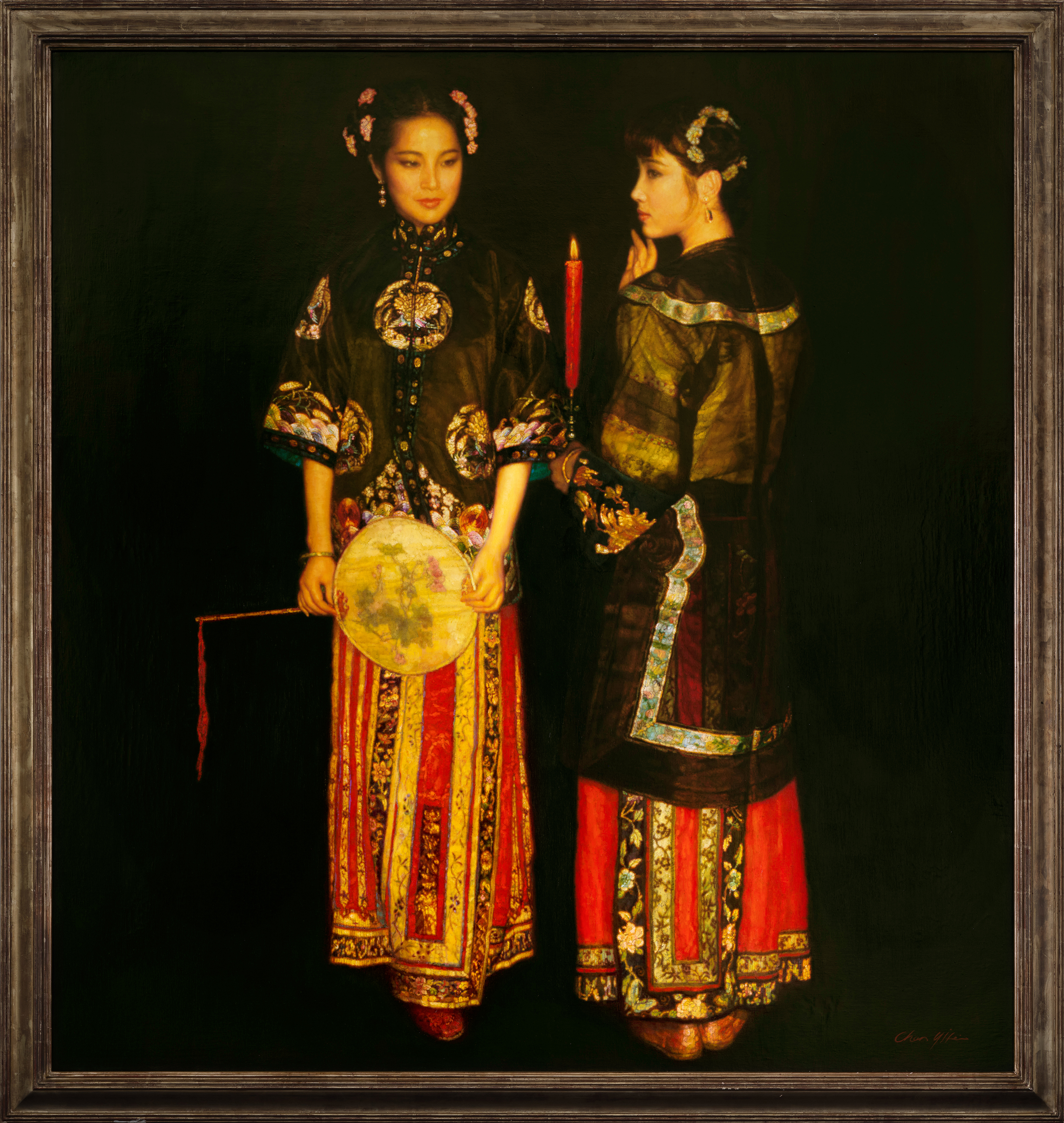 雅昌快讯陈逸飞西厢待月领衔保利香港拍卖2023秋拍北京巡展启幕