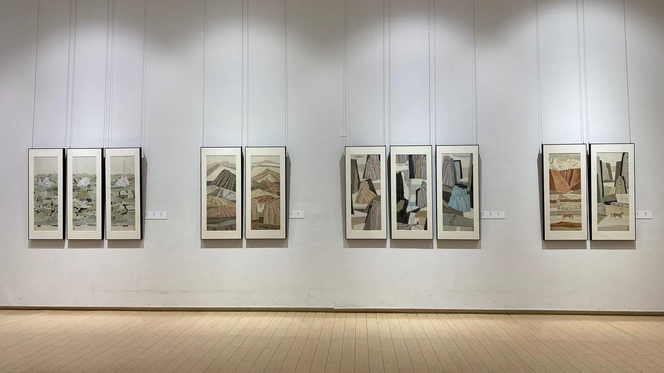 雅昌现场静谧谢立俭范汉成沈松德三个展在汤湖美术馆开幕