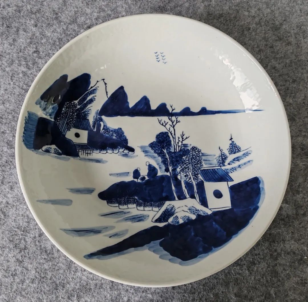 景德镇民窑清三代青花瓷大盘专场拍品赏析四川砚海线上拍卖会