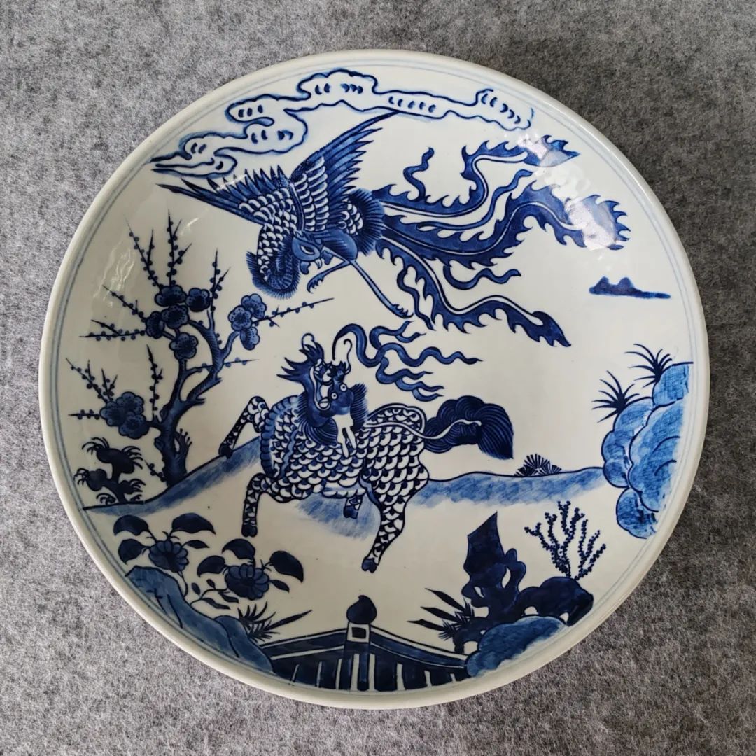 景德镇民窑清三代青花瓷大盘专场拍品赏析四川砚海线上拍卖会