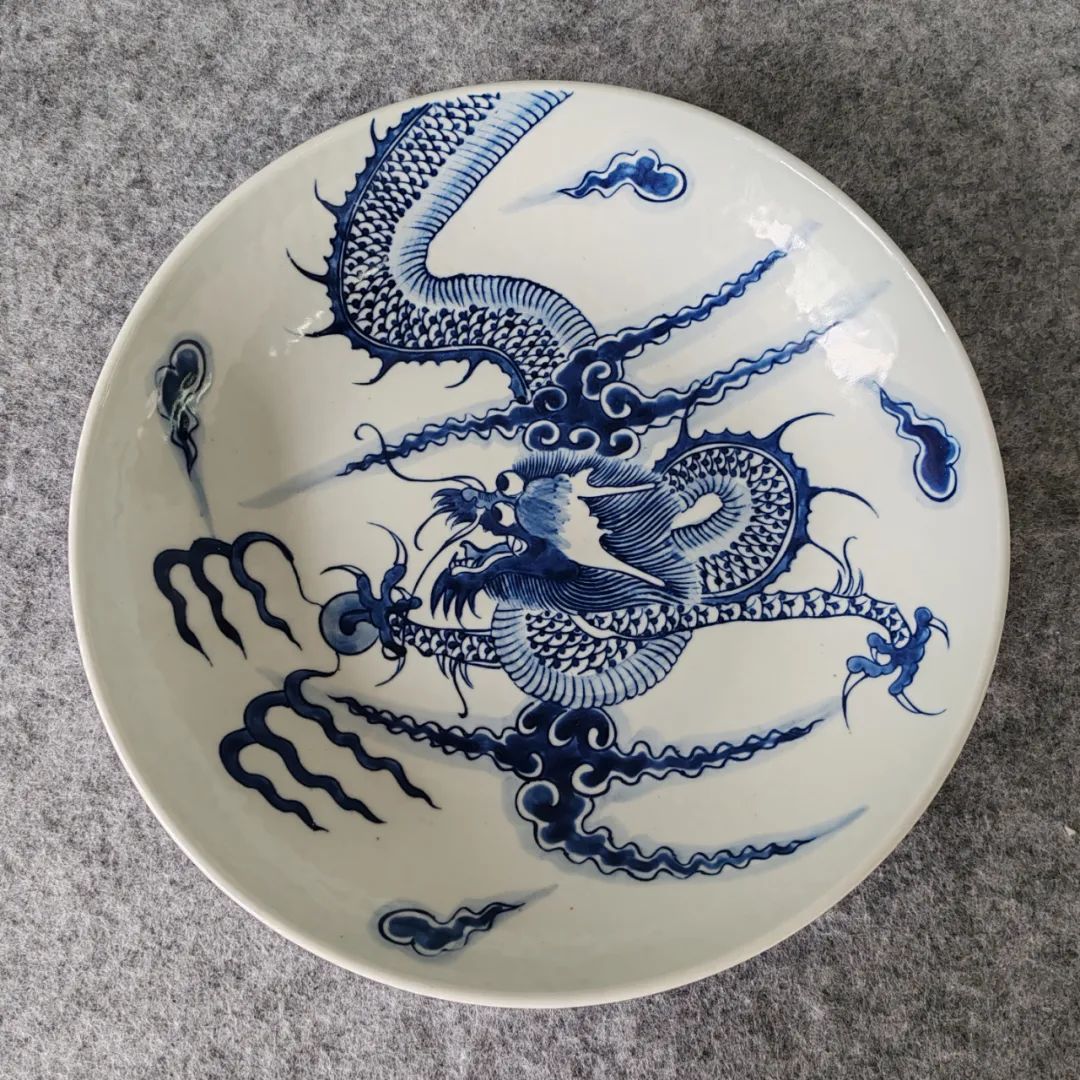 景德镇民窑清三代青花瓷大盘专场拍品赏析四川砚海线上拍卖会