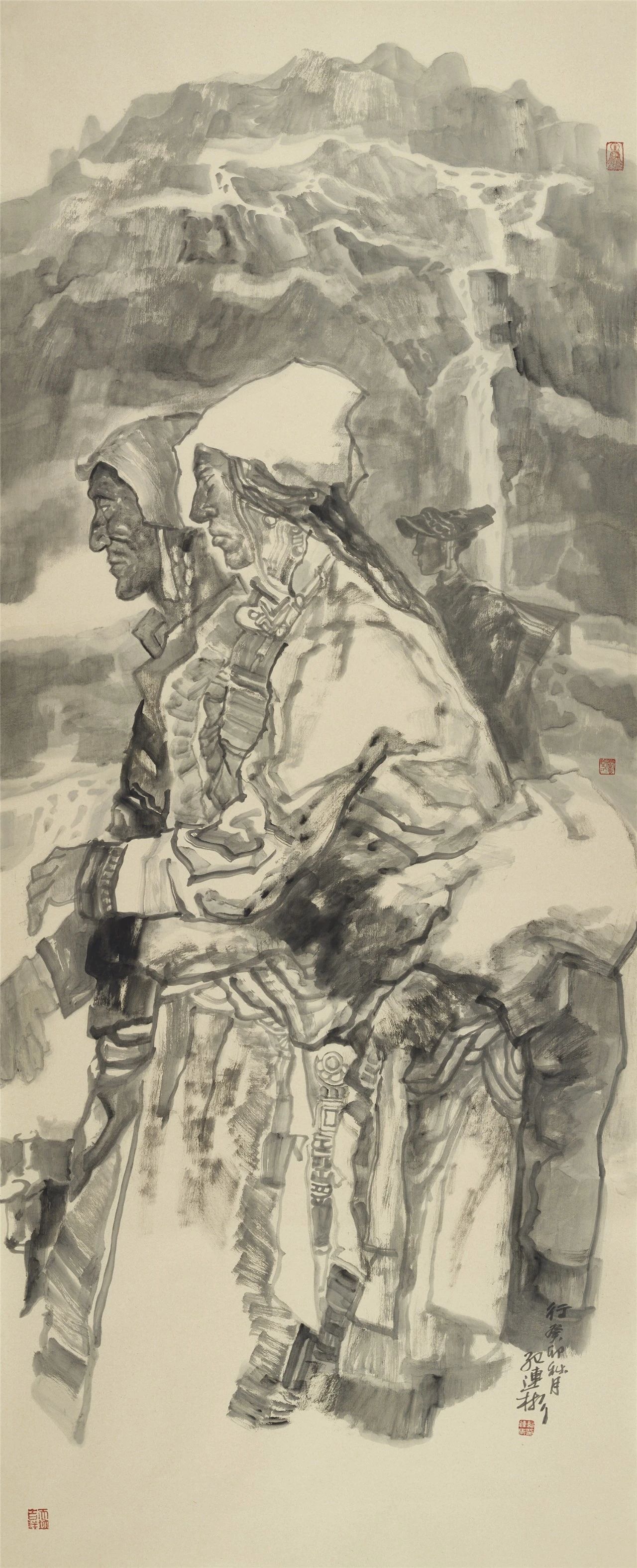 cm 中国画 2023年何加林  松云罨秀 240cm×200cm 中国画 2023年赵奇