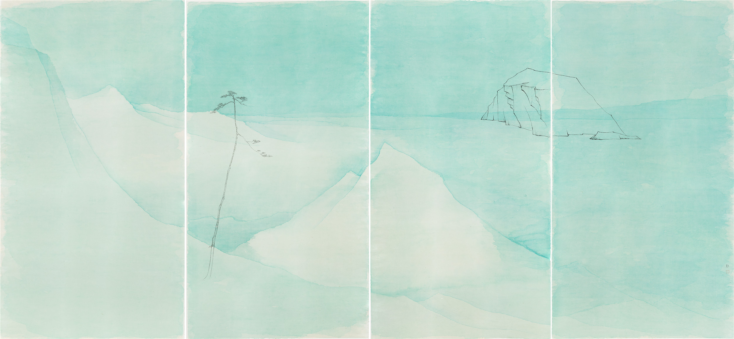 水墨"对画"——沈勤与刘庆和双个展在上海新艺空间展开幕-市场观察