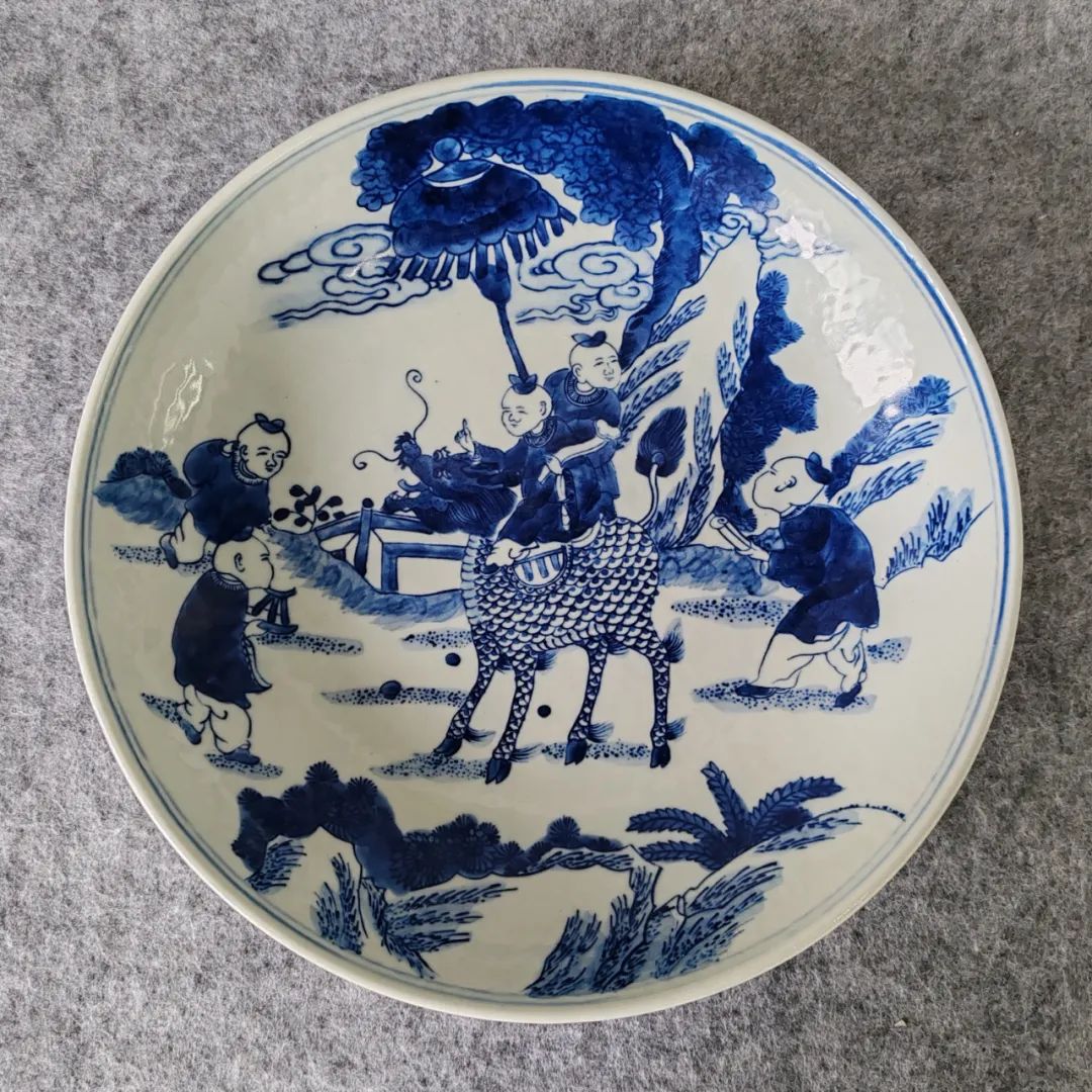 景德镇民窑清三代青花瓷大盘专场拍品赏析四川砚海线上拍卖会