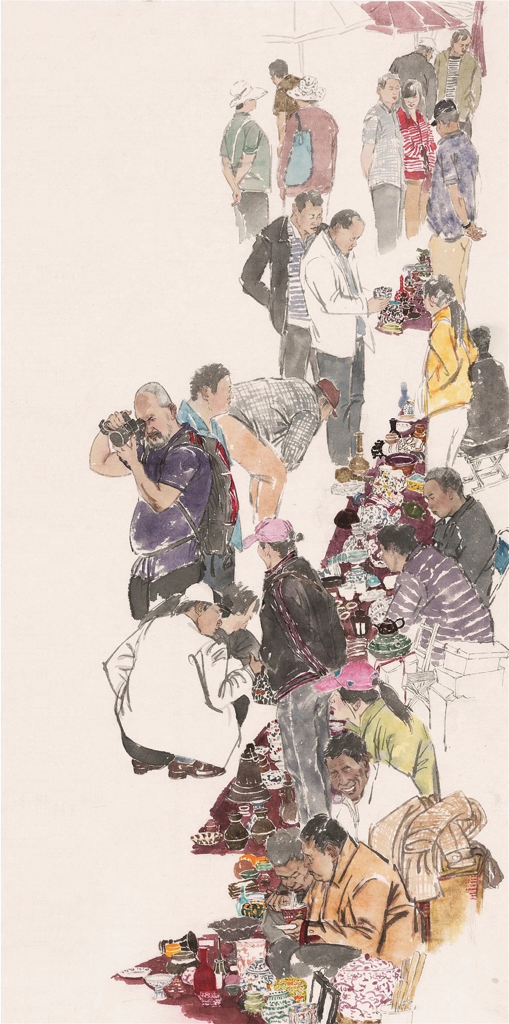 雅昌现场唯道集虚冯远师生130余件中国画教学作品在清华大学美术学院