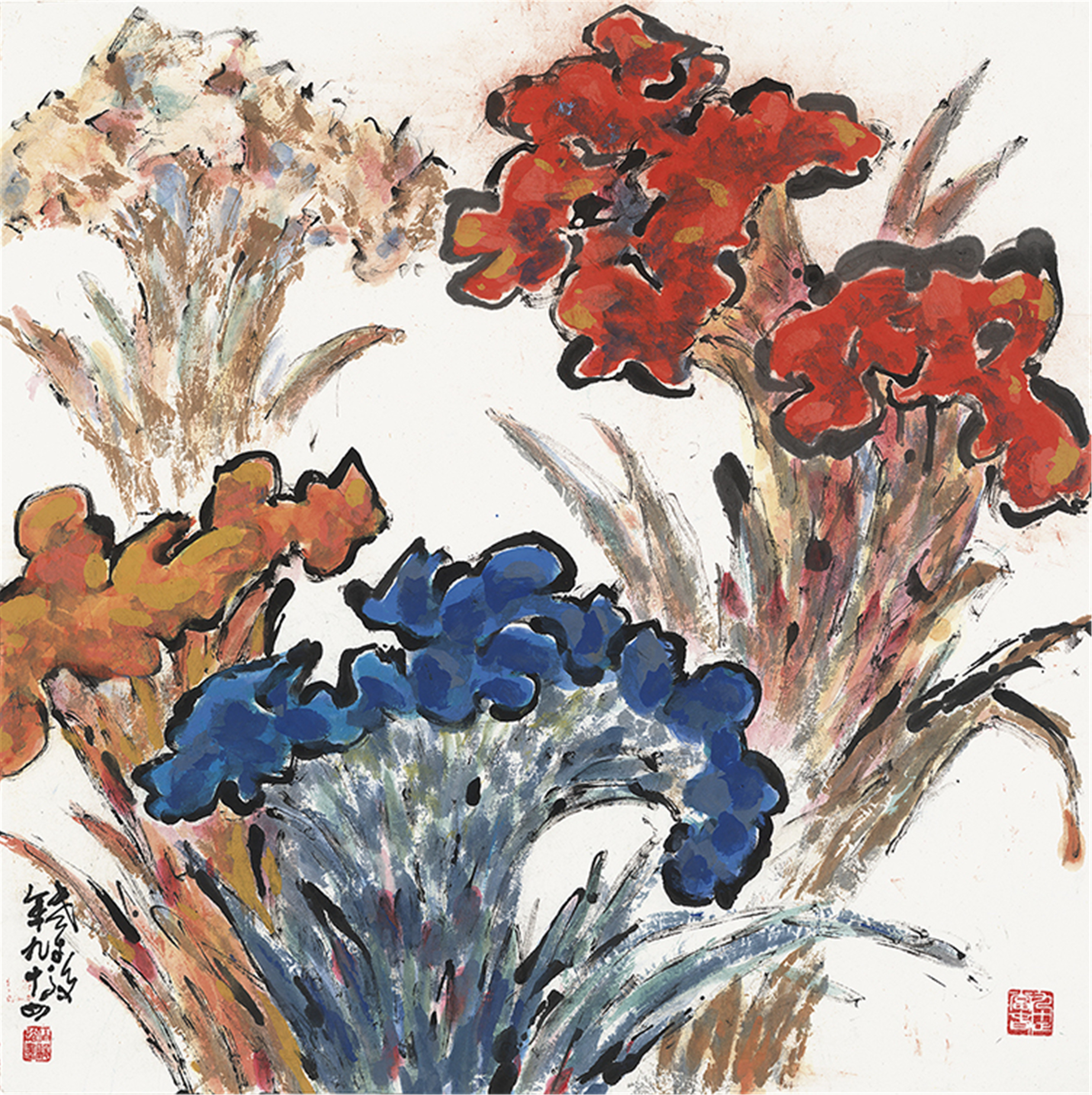 "十指彩墨翔九天——刘伯骏102岁纪念展" 两大板块 八个主题 经典作品