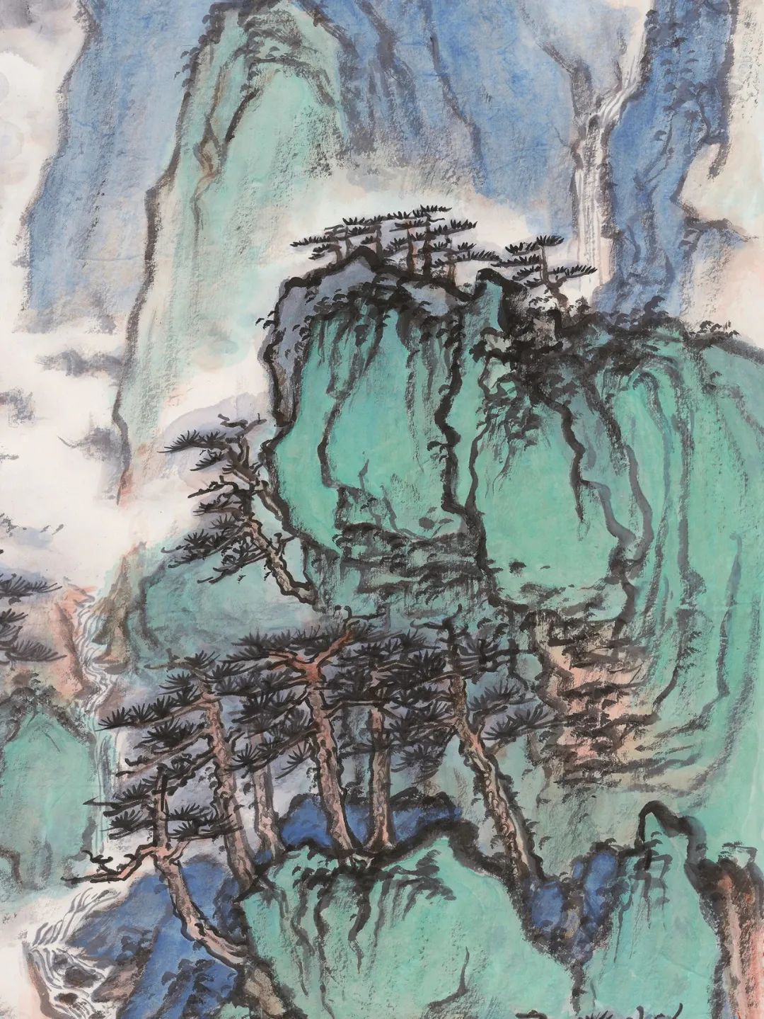 江山万里龙年贺岁石峰中国山水画作品欣赏
