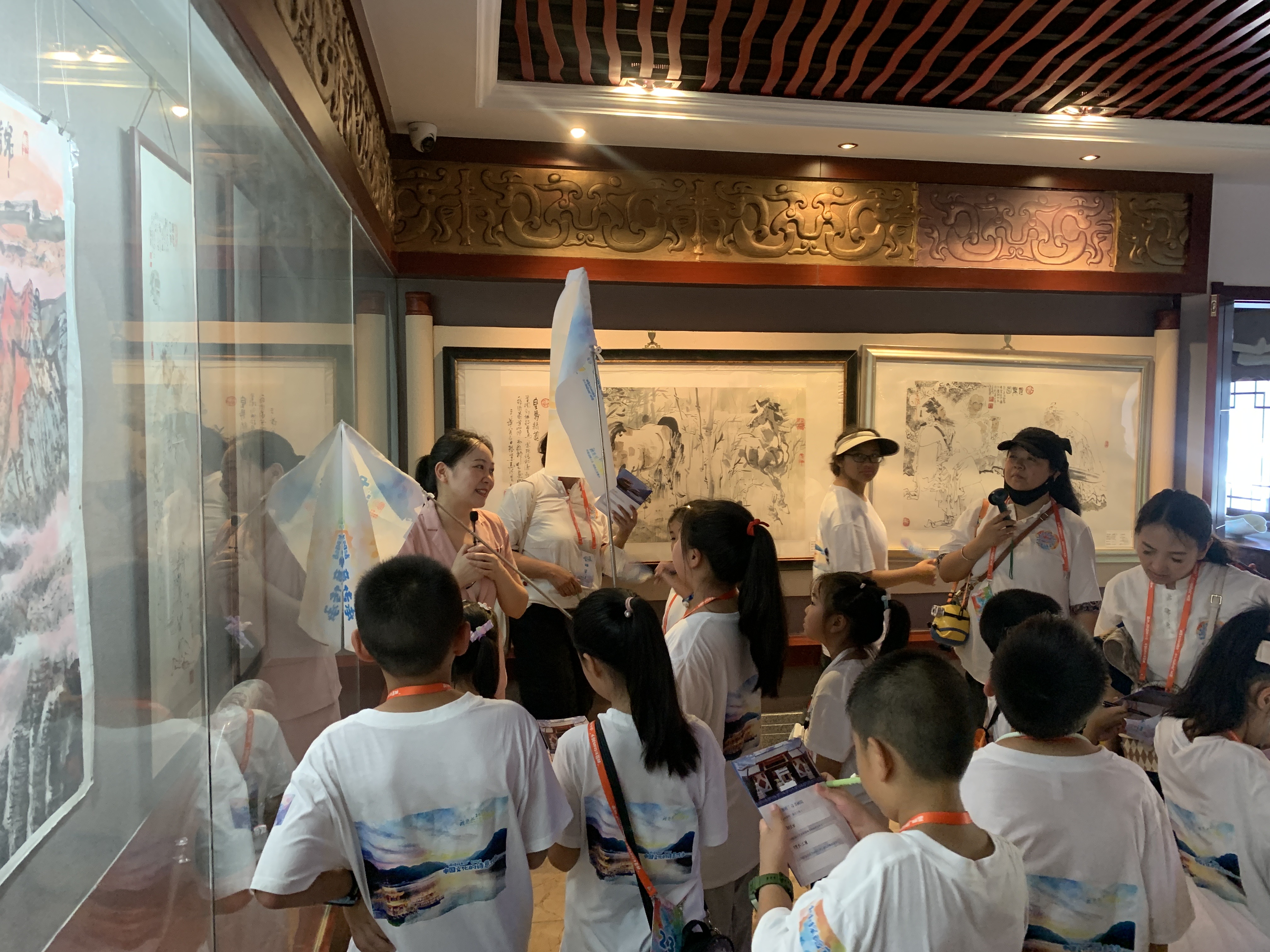 萌娃探长江|研学在汪国新郑桂兰诗书画院