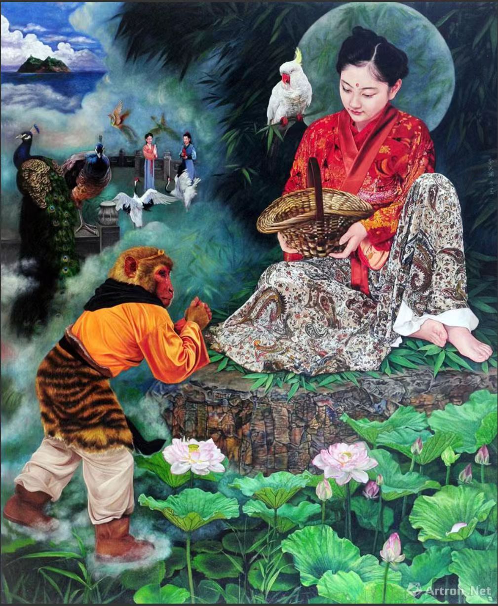 《观音救难现鱼篮》:李洪澜作品