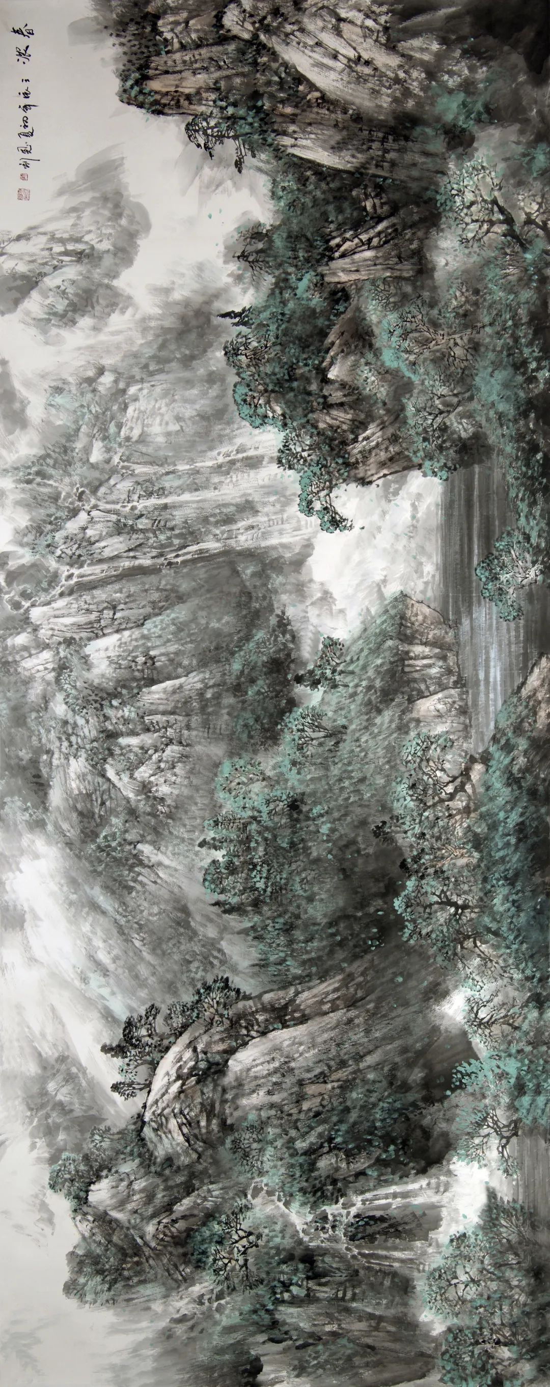 师恩钊作品赏析:北派丹青气势雄,山川峻峭傲苍穹