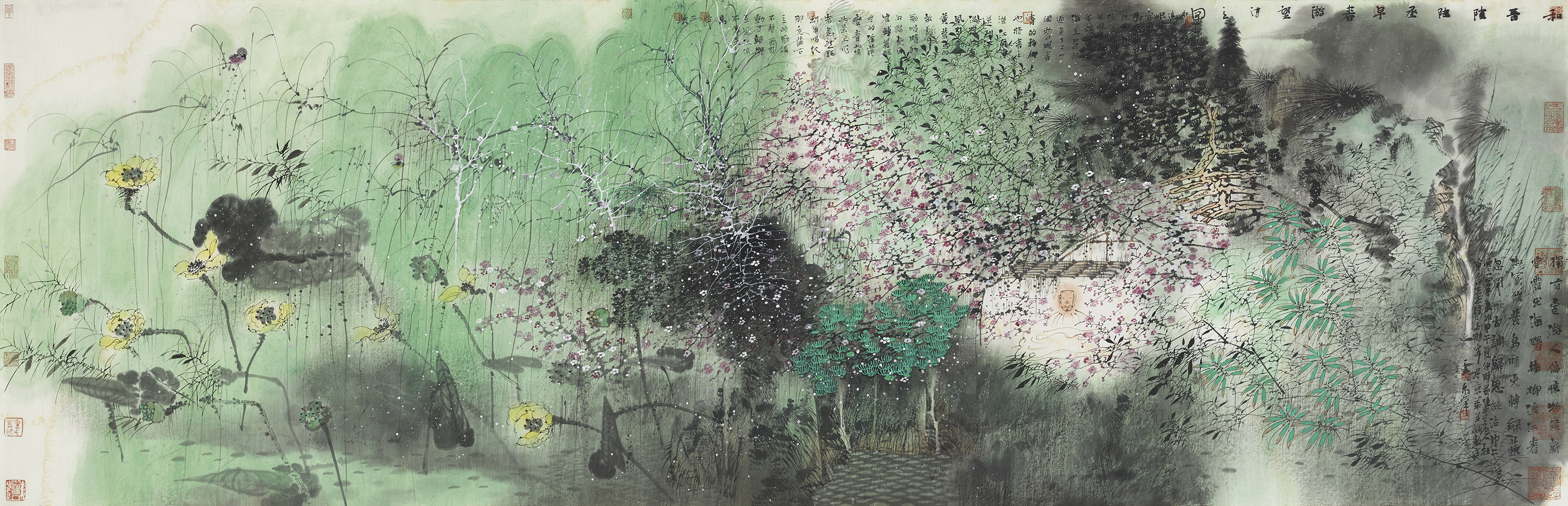 和晋陵陆丞早春游望诗意图10/299