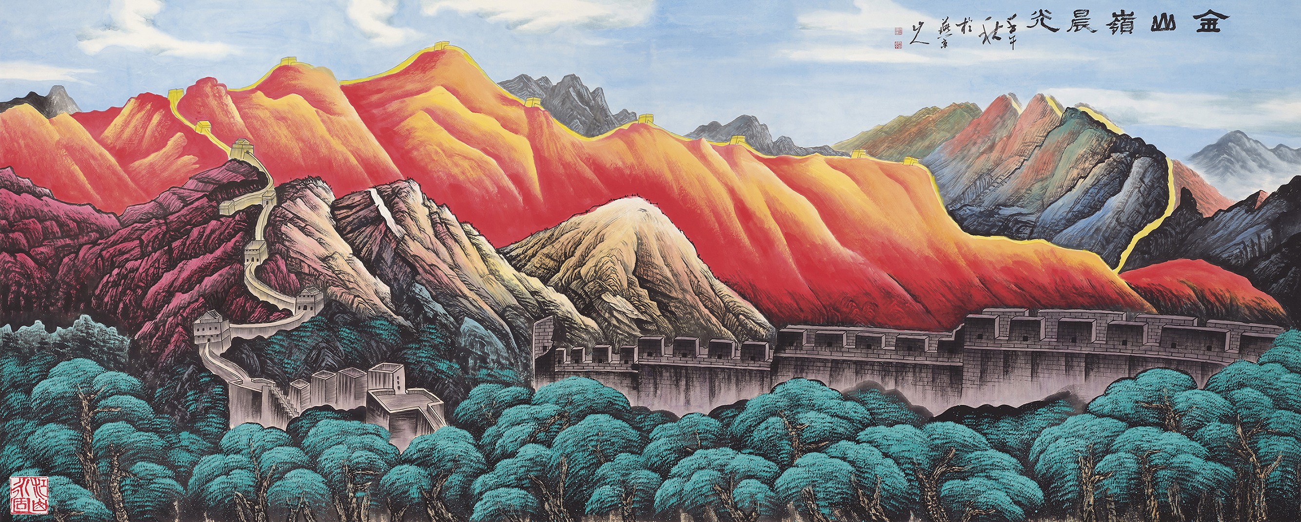 金山岭晨光