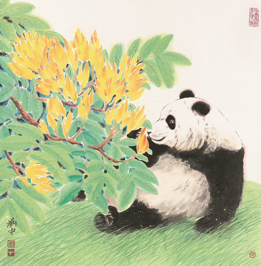 刘中熊猫图片