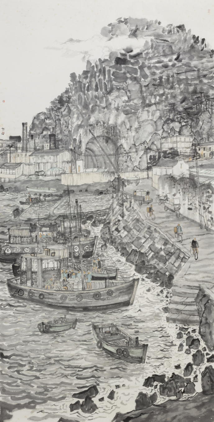 弘扬大陈岛垦荒精神 中国艺术名家邀请展将在椒江举办_展览现场_雅昌