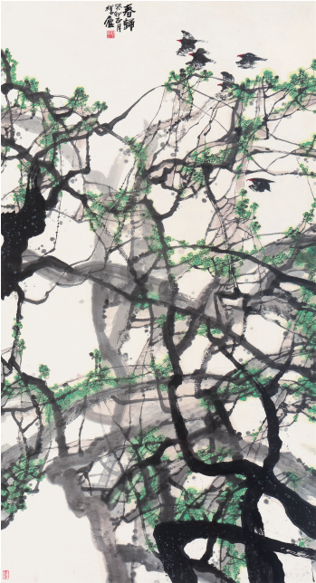 cm江苏袁武和平鸽中国画218cm×198cm北京王林旭晴中国画238cm×143c